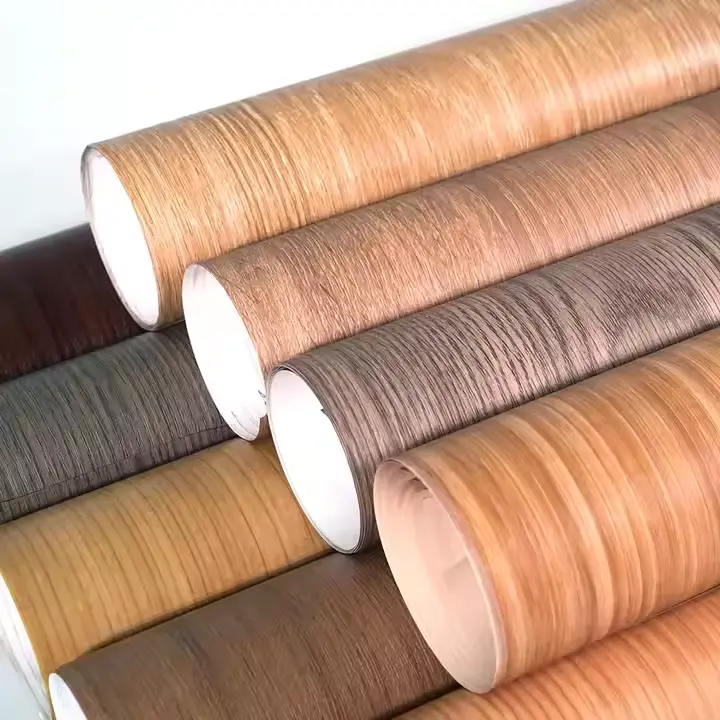 Efekt drewna Pvc PP PP Dekoracyjny film winylowy kuchenny